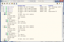 DVB-H specific IP, UDP and RTP Analysis