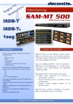 SAM-MT 500 ISDB Monitoring Probe